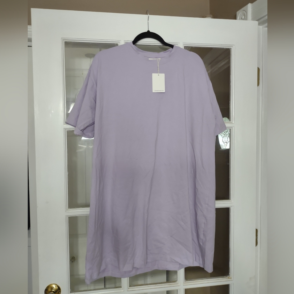 Lavender T Shirt Dress